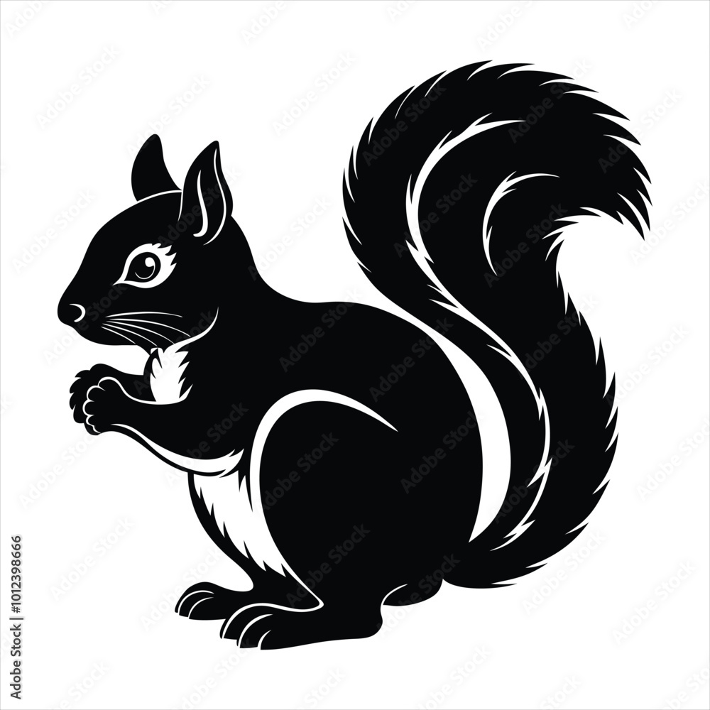 Squirrel silhouette vector Squirrel silhouette vector