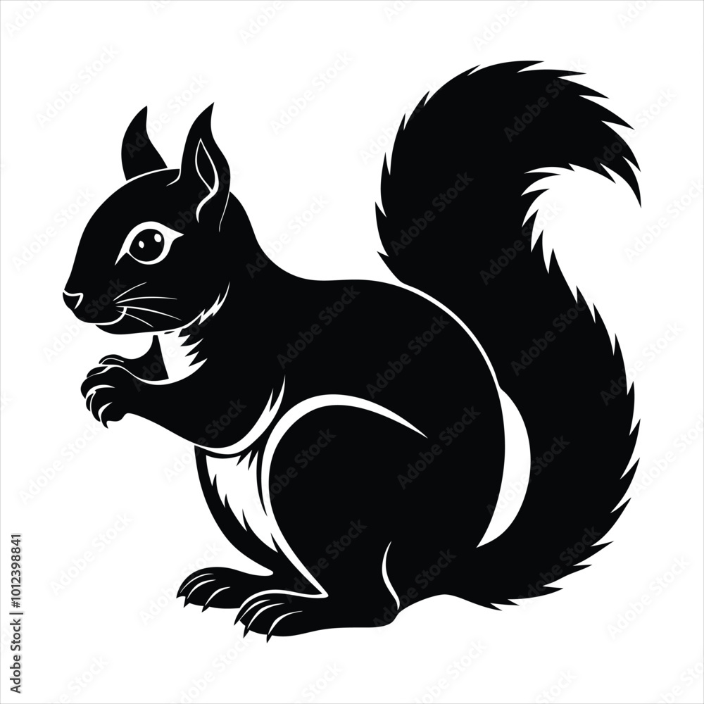 Squirrel silhouette vector Squirrel silhouette vector