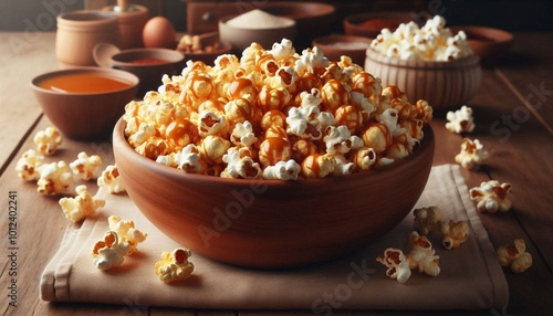 karamellisierte Popcorn