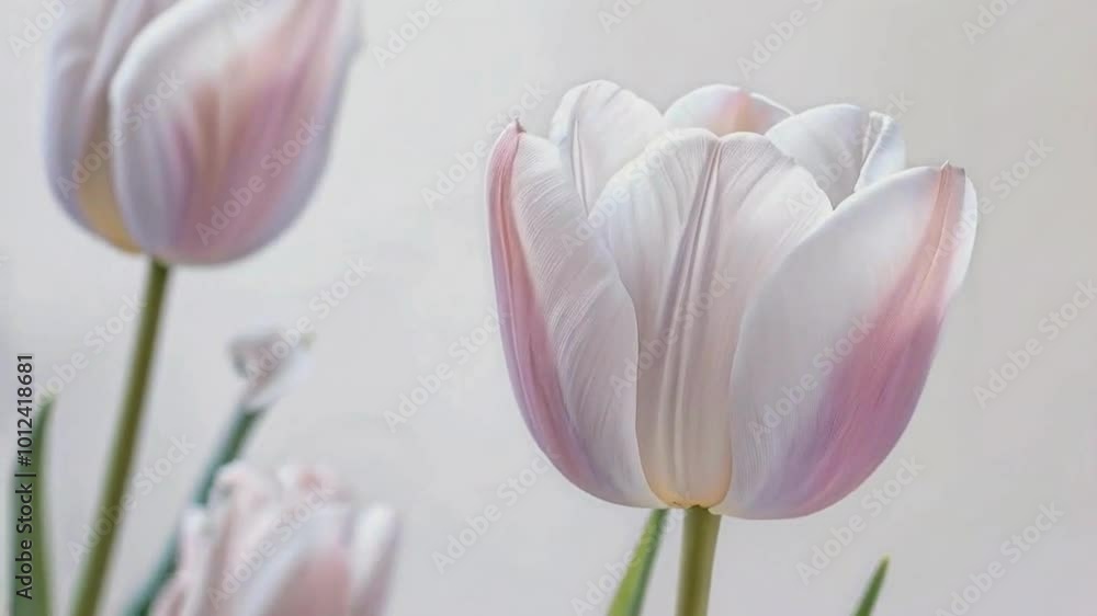 tulips on a white background tulips on a white background