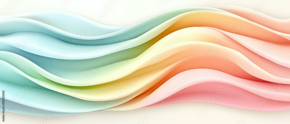 Serene Soft Pastel Waves in Muted Colors A Flat Design Illustration Perfect for Tranquil Backgrounds and Modern Art Projects Serene Soft Pastel Waves in Muted Colors A Flat Design Illustration Perfect for Tranquil Backgrounds and Modern Art Projects