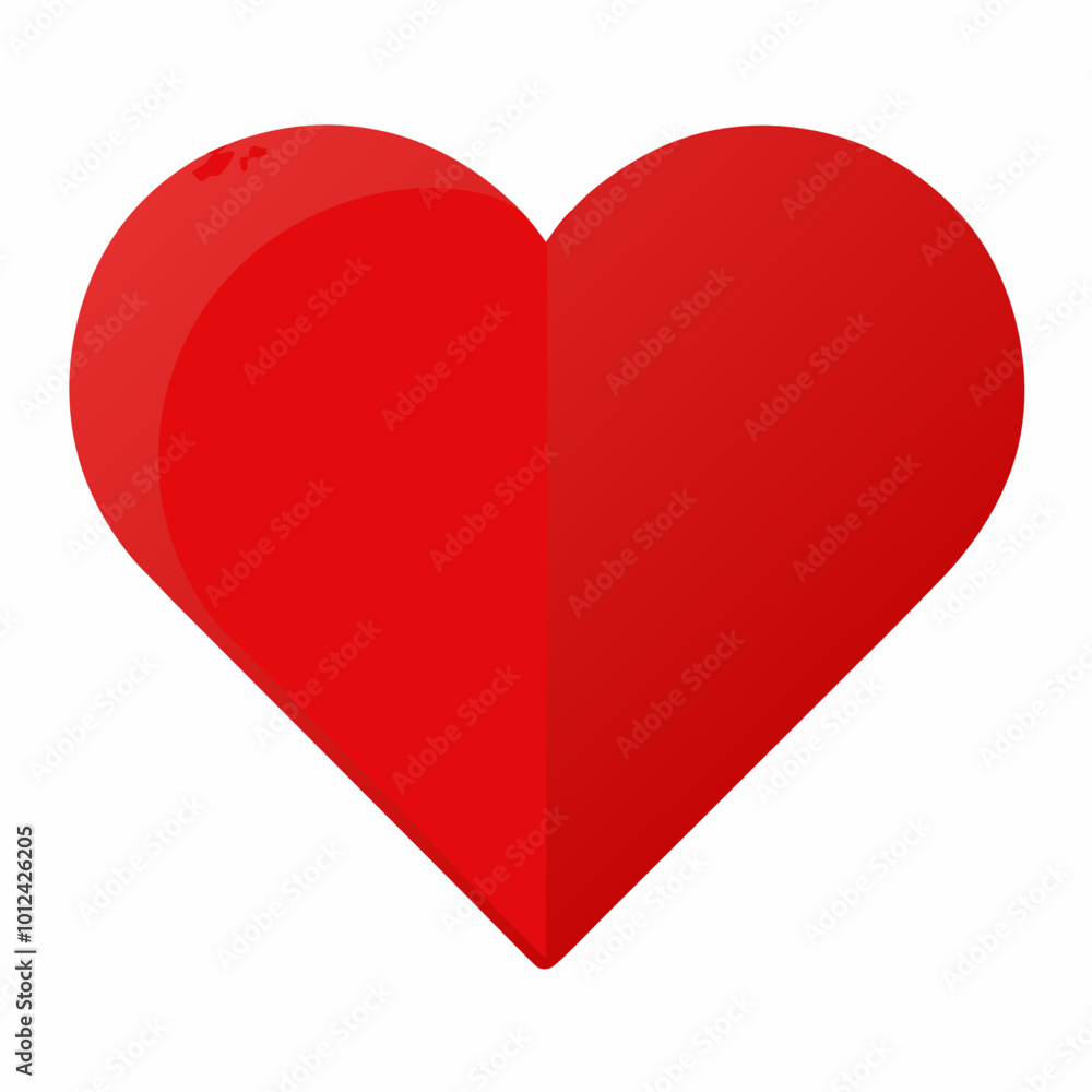 red heart on white background red heart on white background