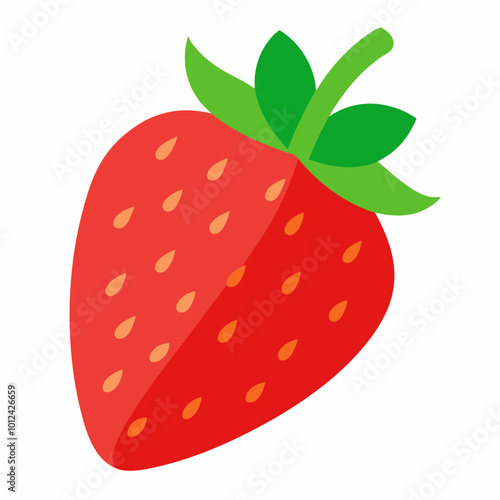 strawberry isolated on white background