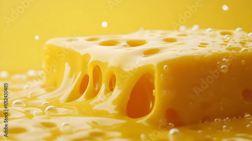 Melted Cheese 3D Illustration photo