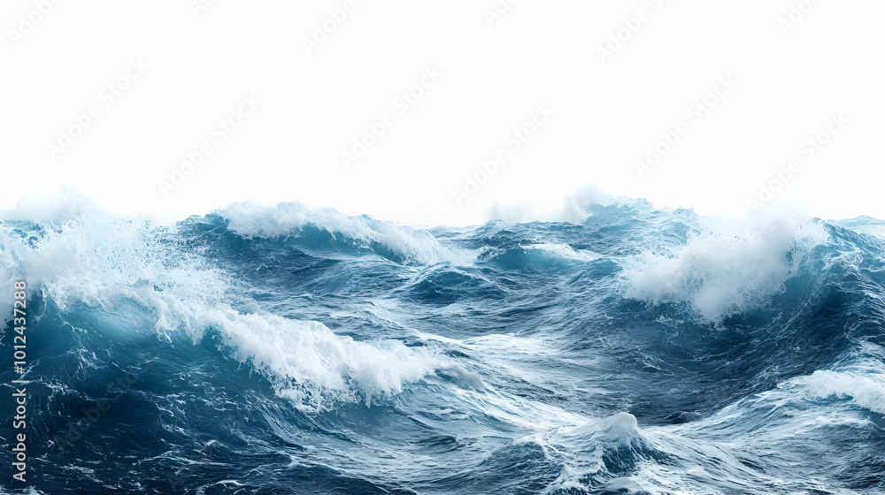 Realistic Image of Stormy Ocean Waves Realistic Image of Stormy Ocean Waves