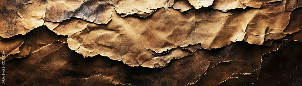 Abstract Background Texture: Ripped and Torn Brown Paper Abstract Background Texture: Ripped and Torn Brown Paper