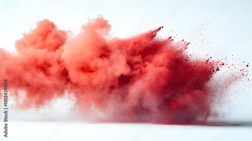 Red Powder Explosion Abstract Background Red Powder Explosion Abstract Background