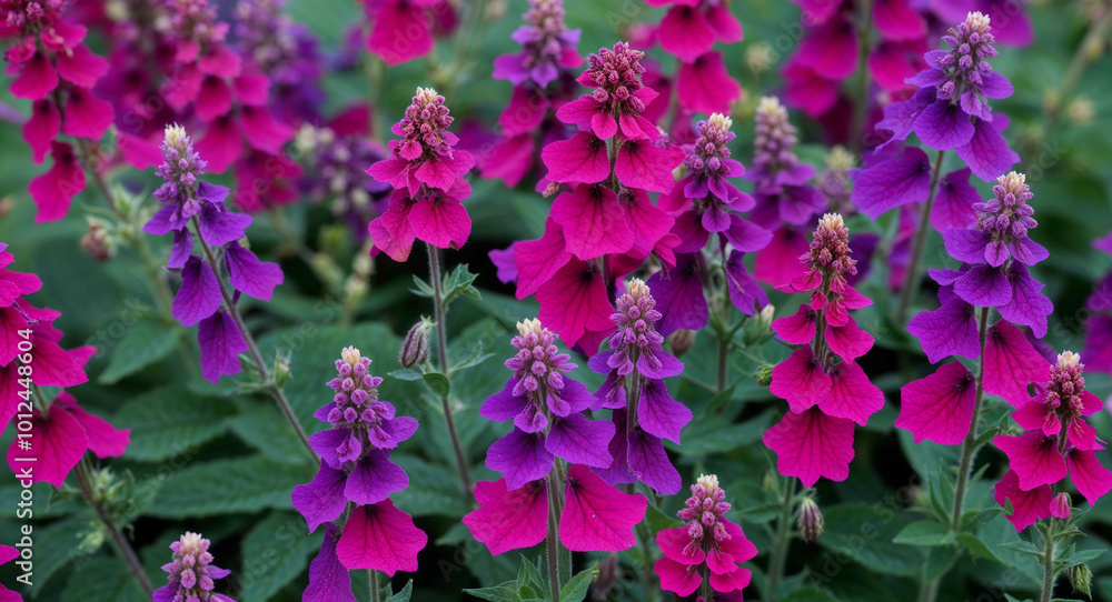 Colorful salvia flowers background Colorful salvia flowers background