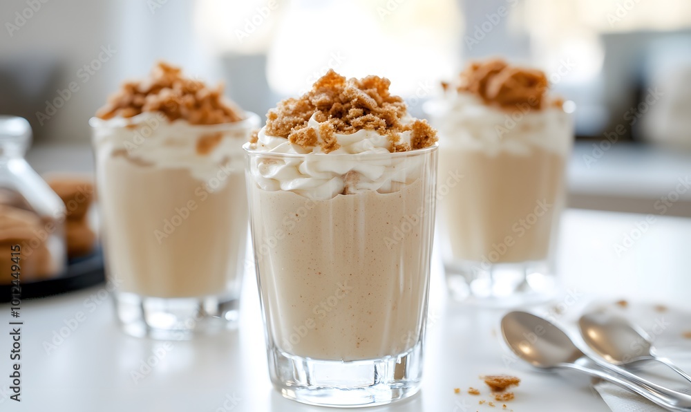 vanilla biscoff smoothie, Generative AI vanilla biscoff smoothie, Generative AI