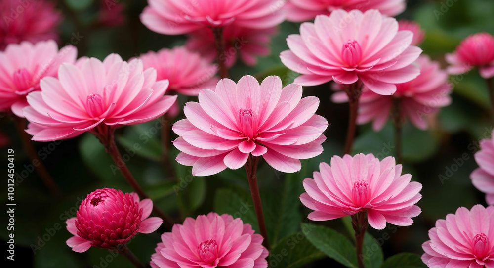Pink gloxinia flowers background Pink gloxinia flowers background