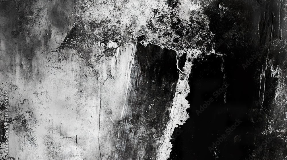 Obraz premium Abstract Grunge Texture Background - Black and White