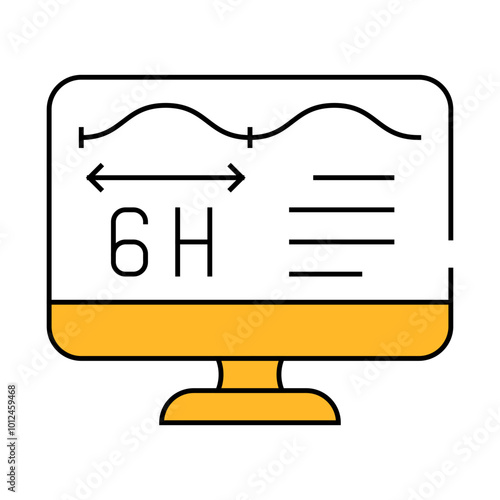 voltage control line icon vector. voltage control sign. isolated symbol illustration