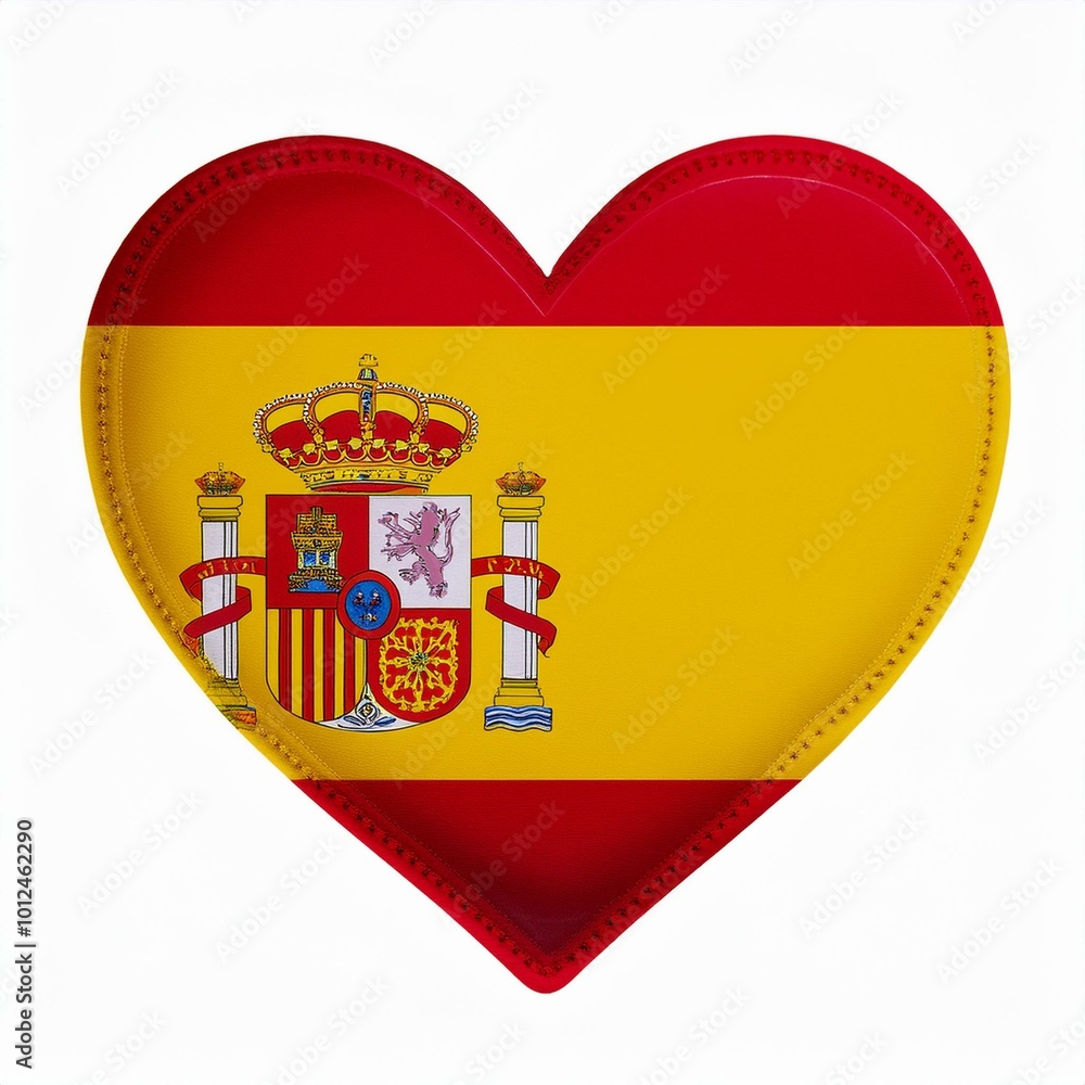 スペインの国旗のハート(Heart of Spain flag on white.)
スペインの国旗のハート(Heart of Spain flag on white.)