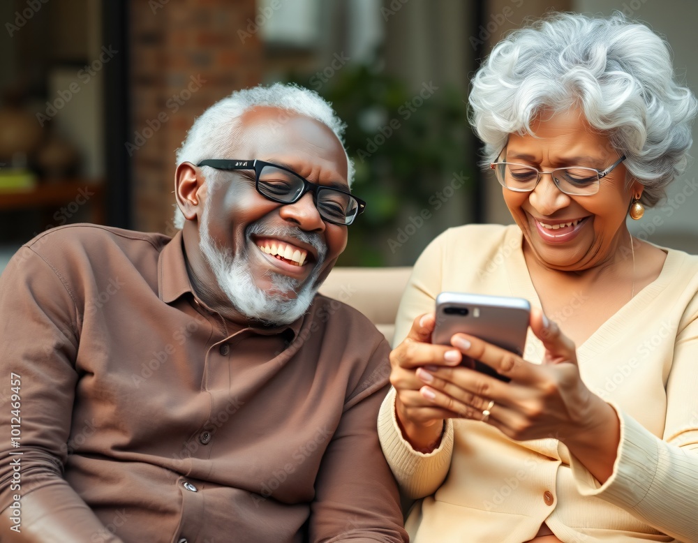 Elderly people using smartphone Elderly people using smartphone