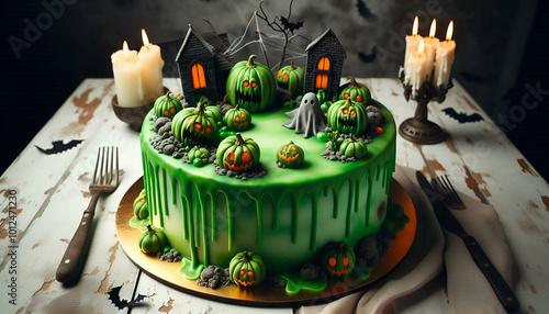 Goo Spooky Birthday Cake photo