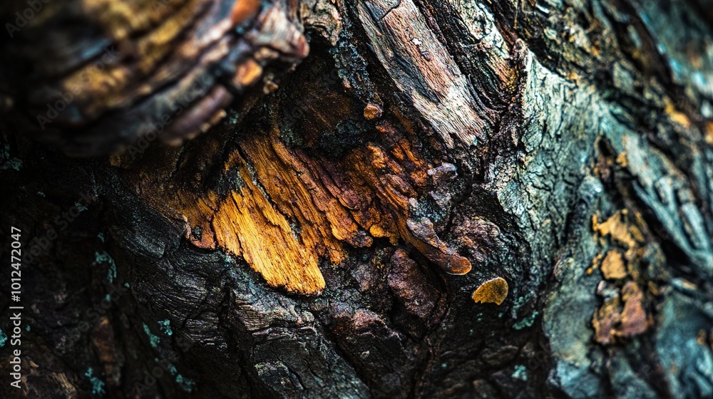 Obraz premium Close Up of Tree Bark Texture - Natural Patterns and Details