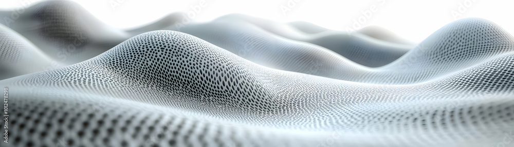 Abstract 3D White Wavy Landscape Background Illustration Abstract 3D White Wavy Landscape Background Illustration