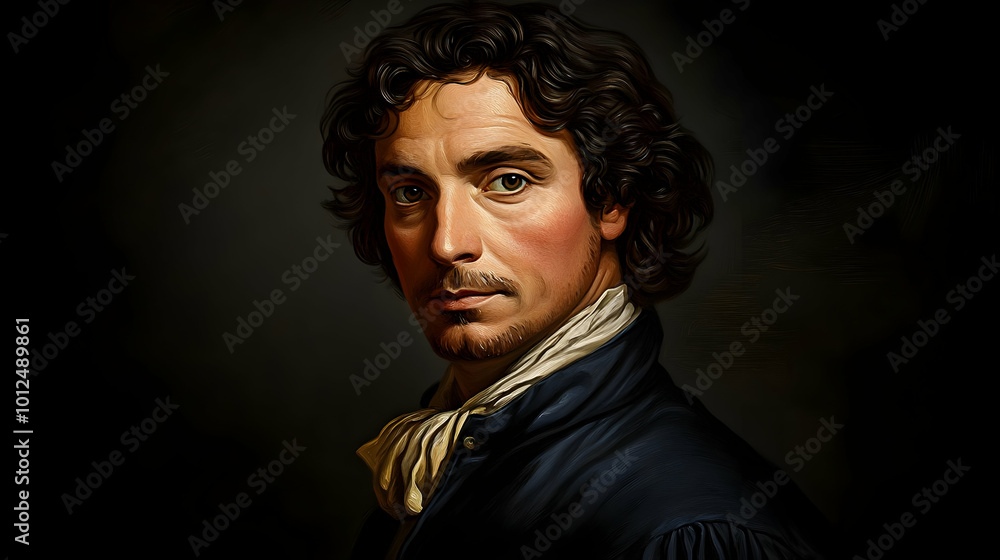 The Artist's Gaze: A Captivating Portrait in Oil