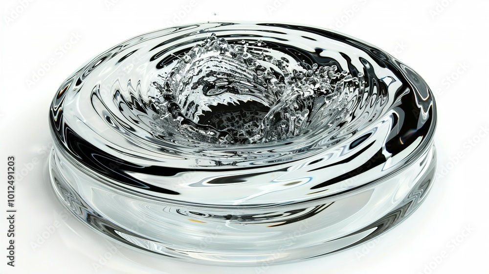 Whirlpool Effect: Water Swirling at a Drain Whirlpool Effect: Water Swirling at a Drain