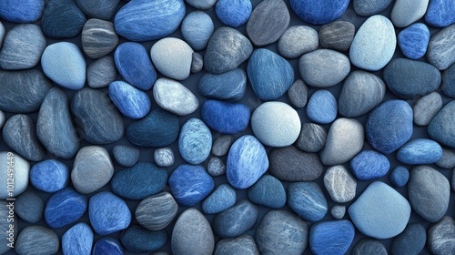 Wallpaper Mural Blue Pebbles Texture Torontodigital.ca