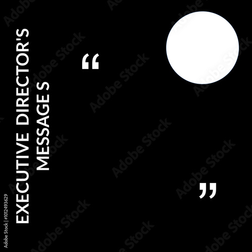 Executive director message Vector Design illustration editable eps10 file