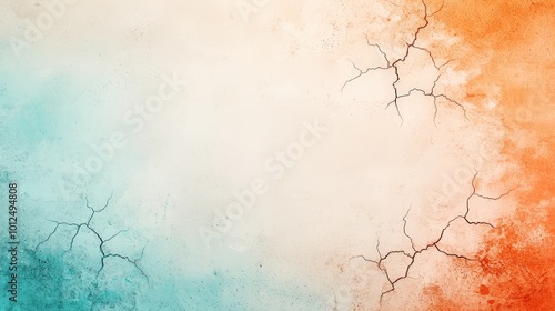 Abstract texture with cracked earth patterns in a desert color palette