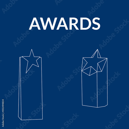 Awards Icon Vector Design illustration editable eps10 file