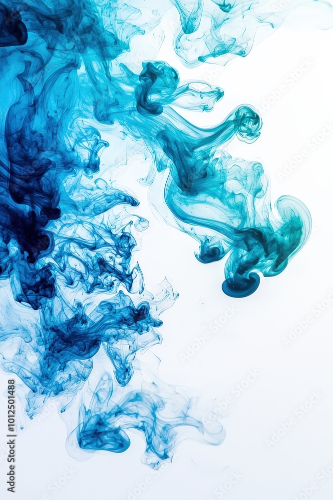 Abstract texture with fluid, flowing ink in water with soft edges Abstract texture with fluid, flowing ink in water with soft edges