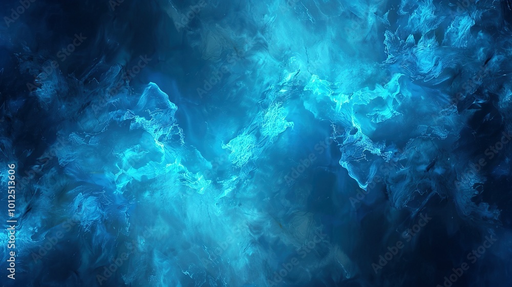 Fluffy Magic Spell Mist and Realistic Thunder Light with Blue Smoke Cloud Frame Fluffy Magic Spell Mist and Realistic Thunder Light with Blue Smoke Cloud Frame