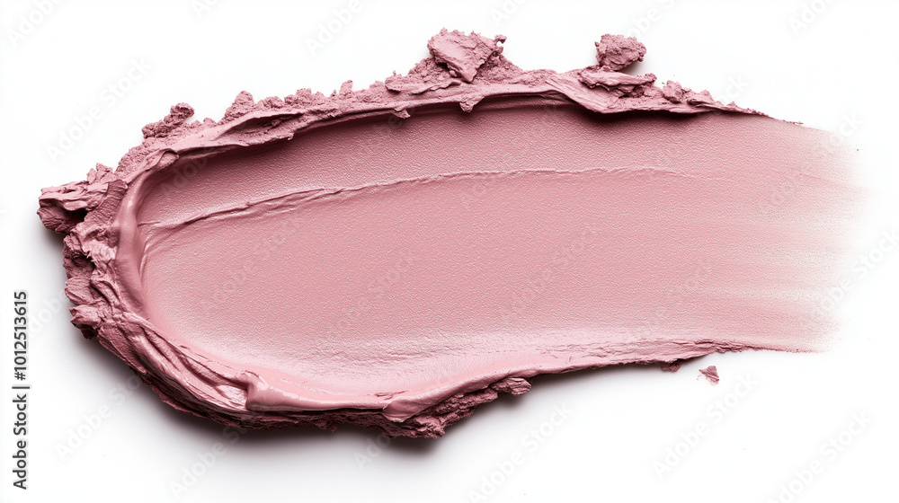 a single, elegant swatch of dusty dusty pink lipstick on white background, with soft color gradients and subtle sheen to highlight the texture and glossiness of lip makeup a single, elegant swatch of dusty dusty pink lipstick on white background, with soft color gradients and subtle sheen to highlight the texture and glossiness of lip makeup