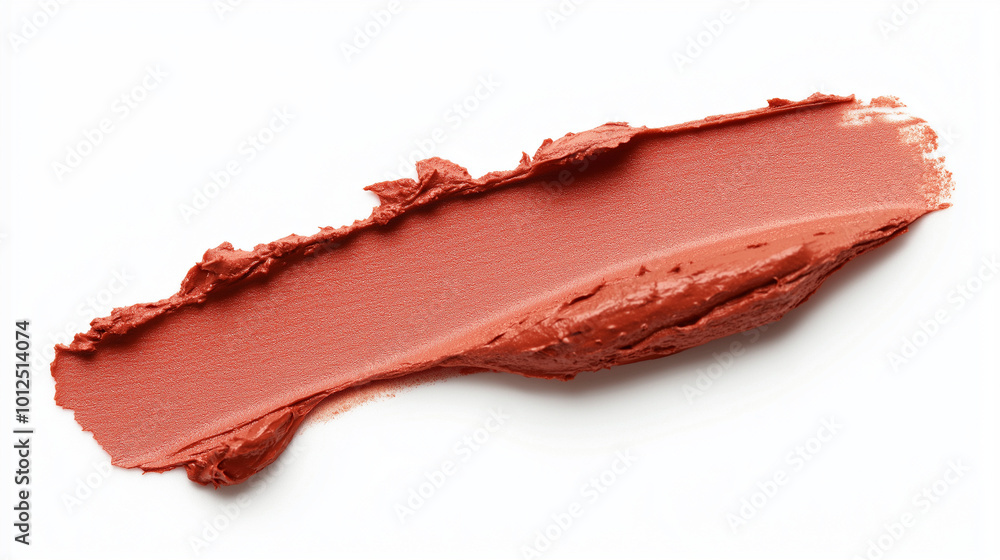 a single, elegant swatch of dusty honeydew lipstick on white background, with soft color gradients and subtle sheen to highlight the texture and glossiness of lip makeup a single, elegant swatch of dusty honeydew lipstick on white background, with soft color gradients and subtle sheen to highlight the texture and glossiness of lip makeup