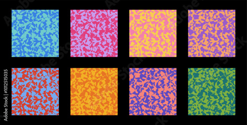 Colored camouflage pattern