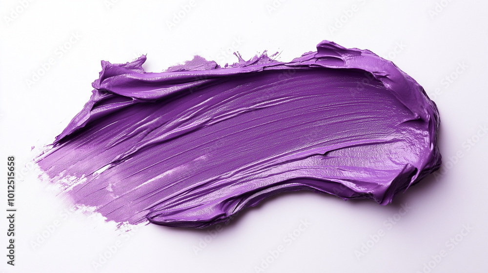 a single, elegant swatch of dusty purple lipstick on white background, with soft color gradients and subtle sheen to highlight the texture and glossiness of lip makeup a single, elegant swatch of dusty purple lipstick on white background, with soft color gradients and subtle sheen to highlight the texture and glossiness of lip makeup
