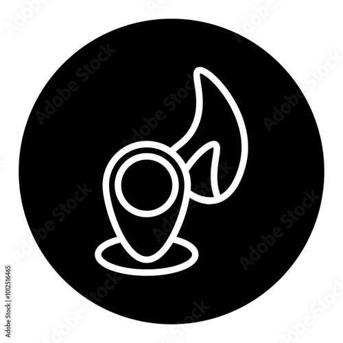 Fire Location Vector Icons
