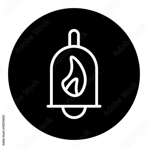 Firefighter Bell Vector Icons