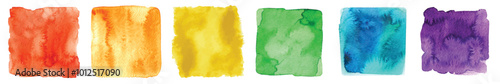 Big set of bright vector colorful watercolor background for poster, brochure or flyer