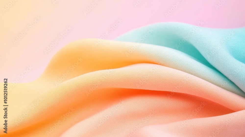 Obraz premium Soft fabric texture with pastel colors, ideal for backgrounds.