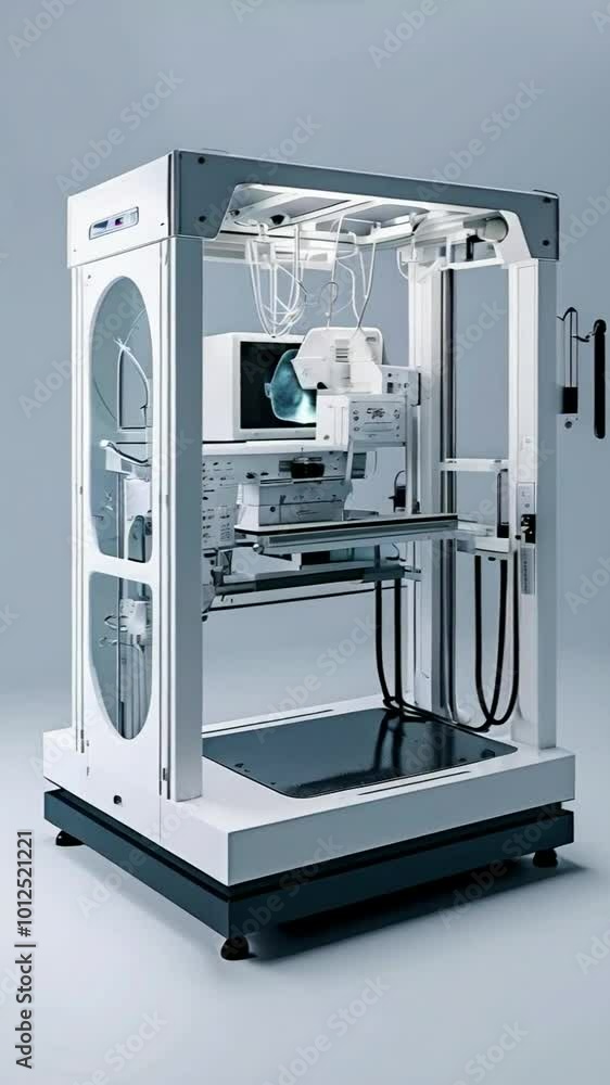 A modern medical device setup for diagnostics and treatment. A modern medical device setup for diagnostics and treatment.