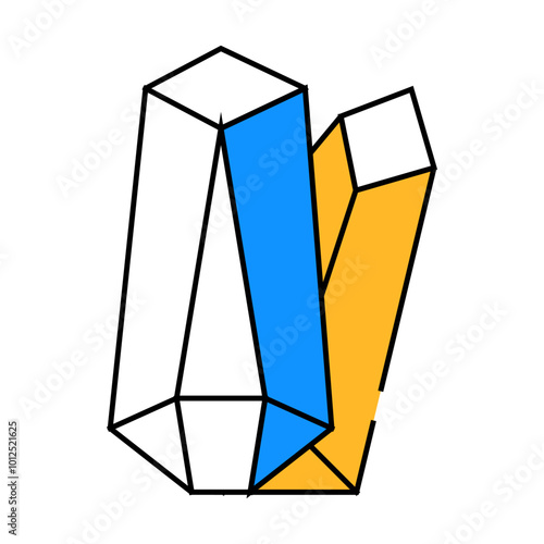 crystals magical stones line icon vector. crystals magical stones sign. isolated symbol illustration