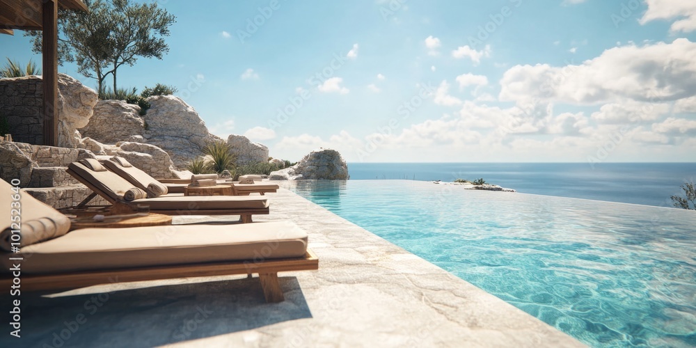 Fototapeta premium Serene Seaside Escape