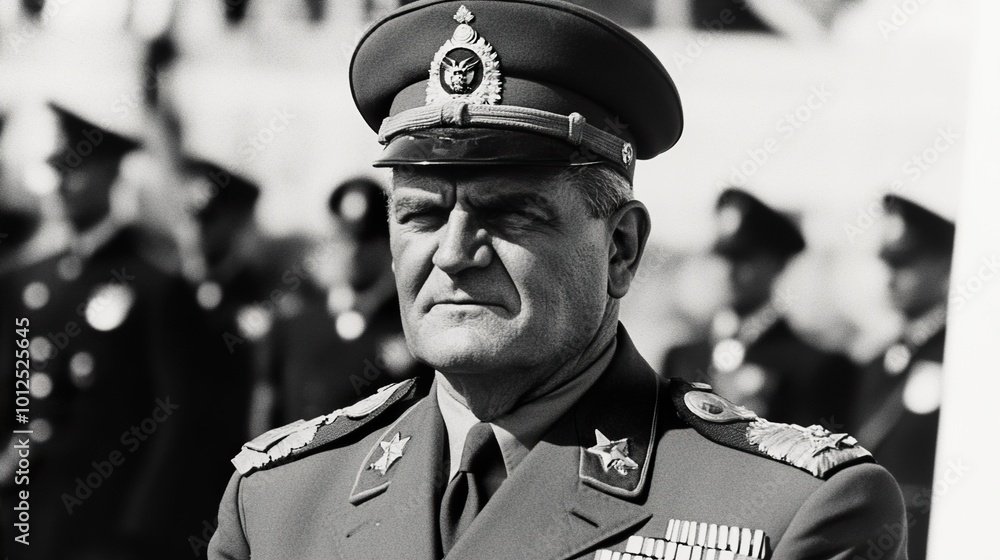 Portrait of a Military Officer in Uniform Portrait of a Military Officer in Uniform