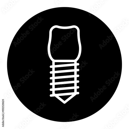 Dental Implant Vector Icons