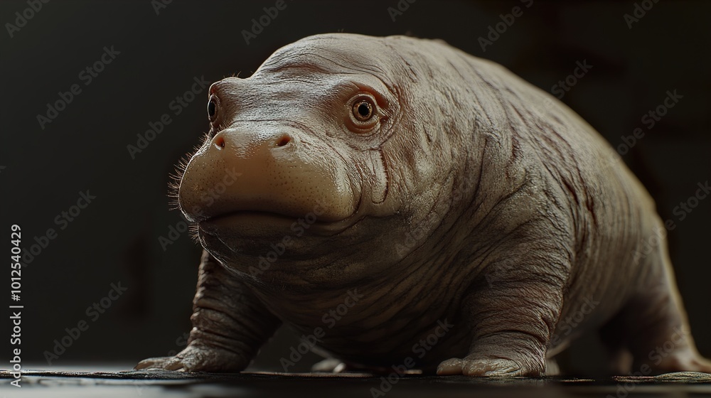 Obraz premium A Close-Up Portrait of a Whimsical Fantasy Creature