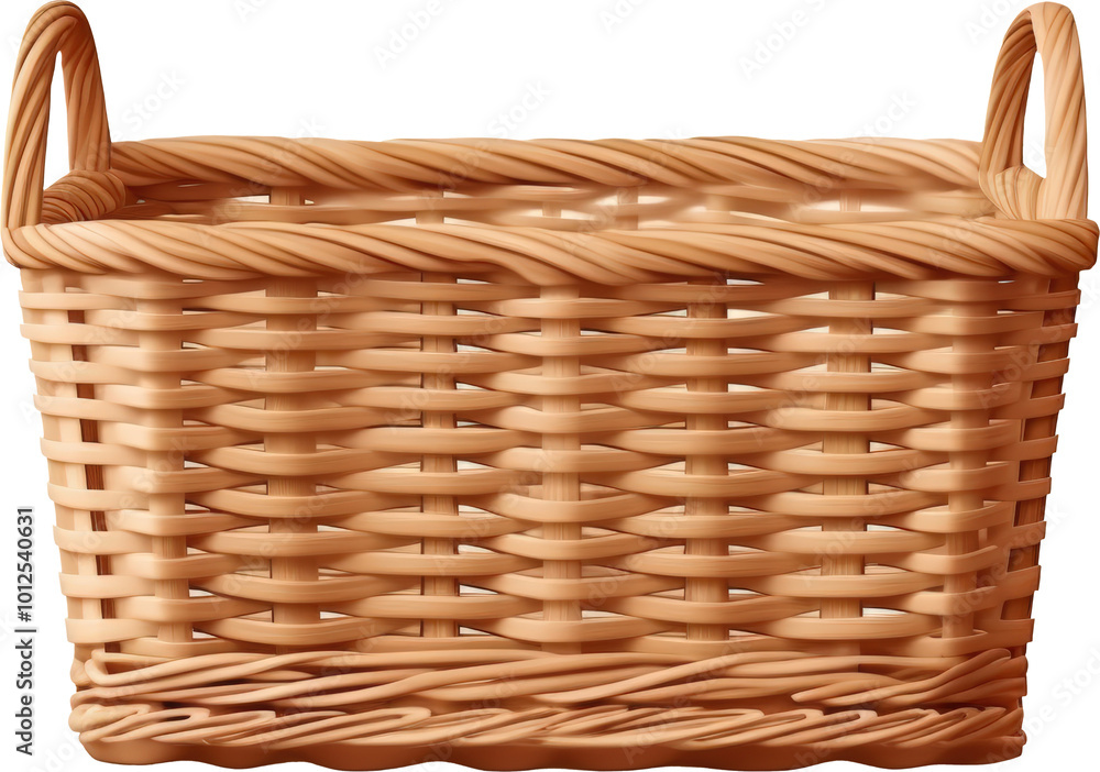 Obraz premium Empty wicker basket