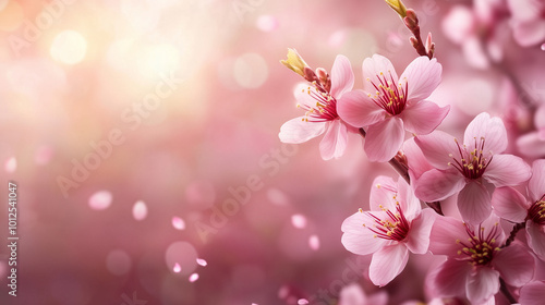 close up sakura flowers for background