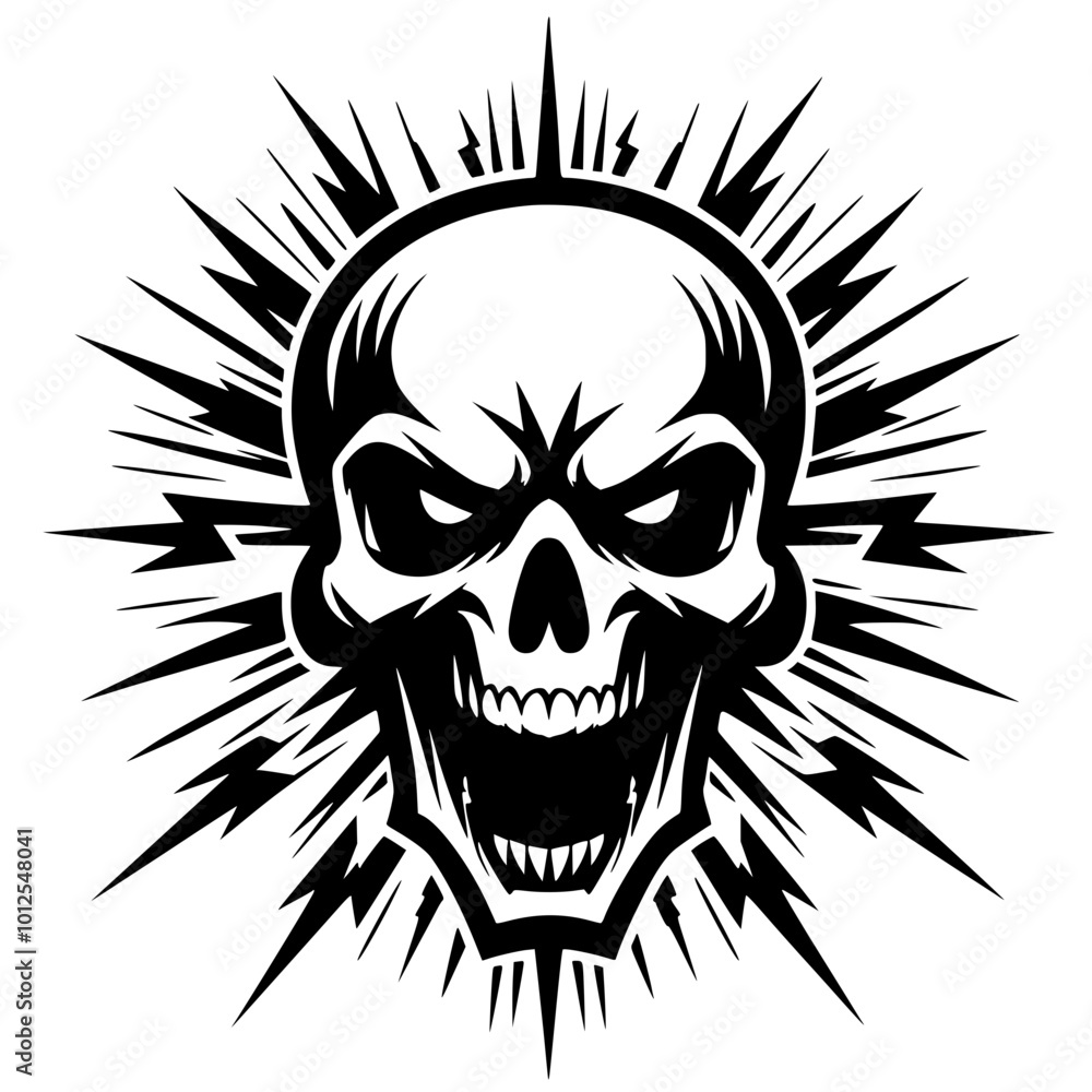 Skull Anger Expression Skull Anger Expression