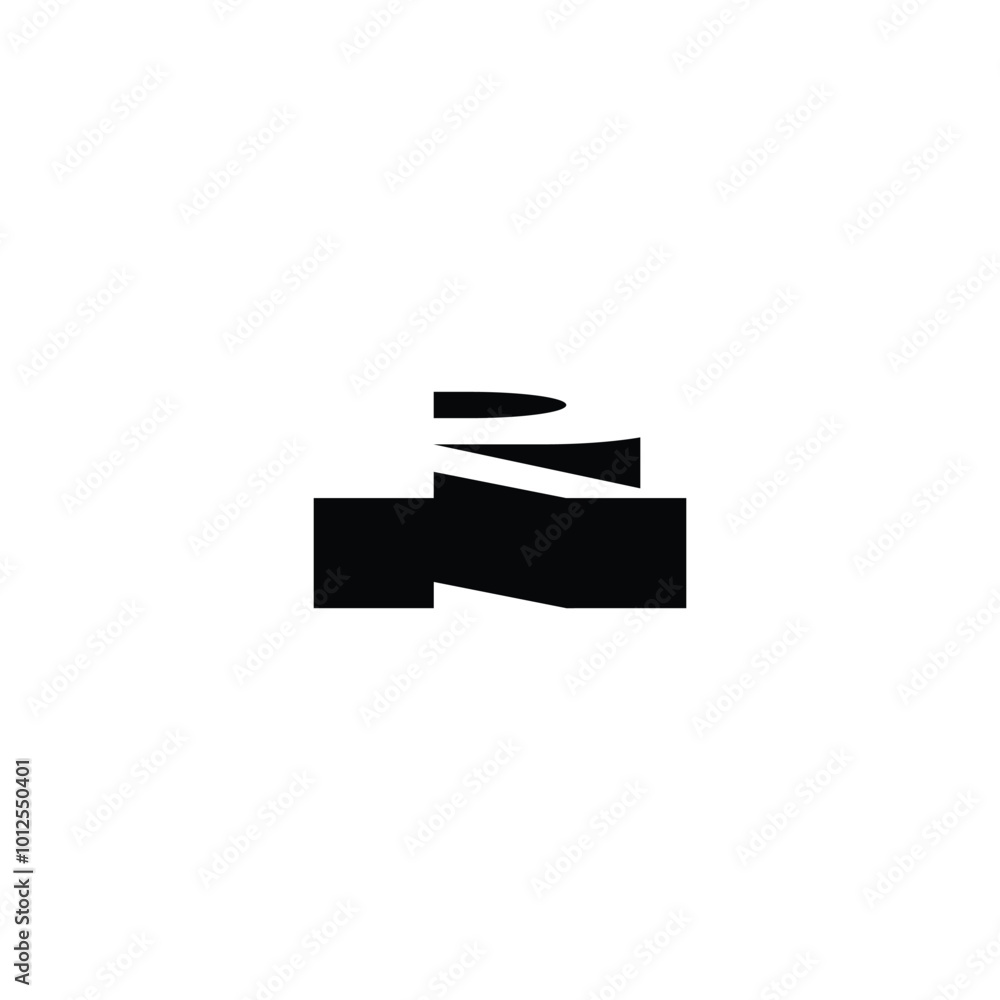 sleeping R letter vector logo sleeping R letter vector logo