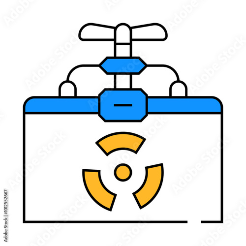 container for storing biomaterials line icon vector. container for storing biomaterials sign. isolated symbol illustration