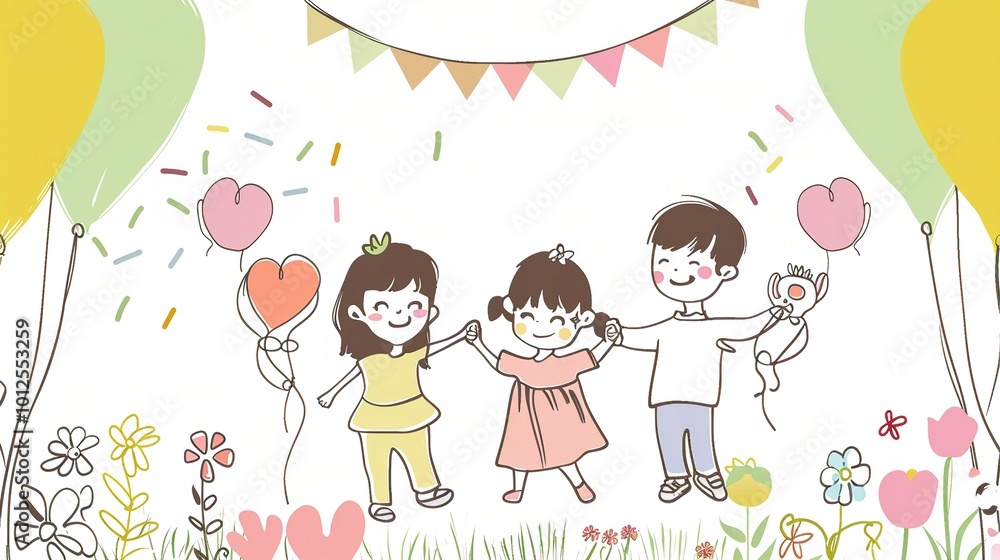 Children's Day Simple Hand Drawn Background - a charming and festive visual. The simple hand drawn backdrop for Children's Day is full of joy and creativity Children's Day Simple Hand Drawn Background - a charming and festive visual. The simple hand drawn backdrop for Children's Day is full of joy and creativity