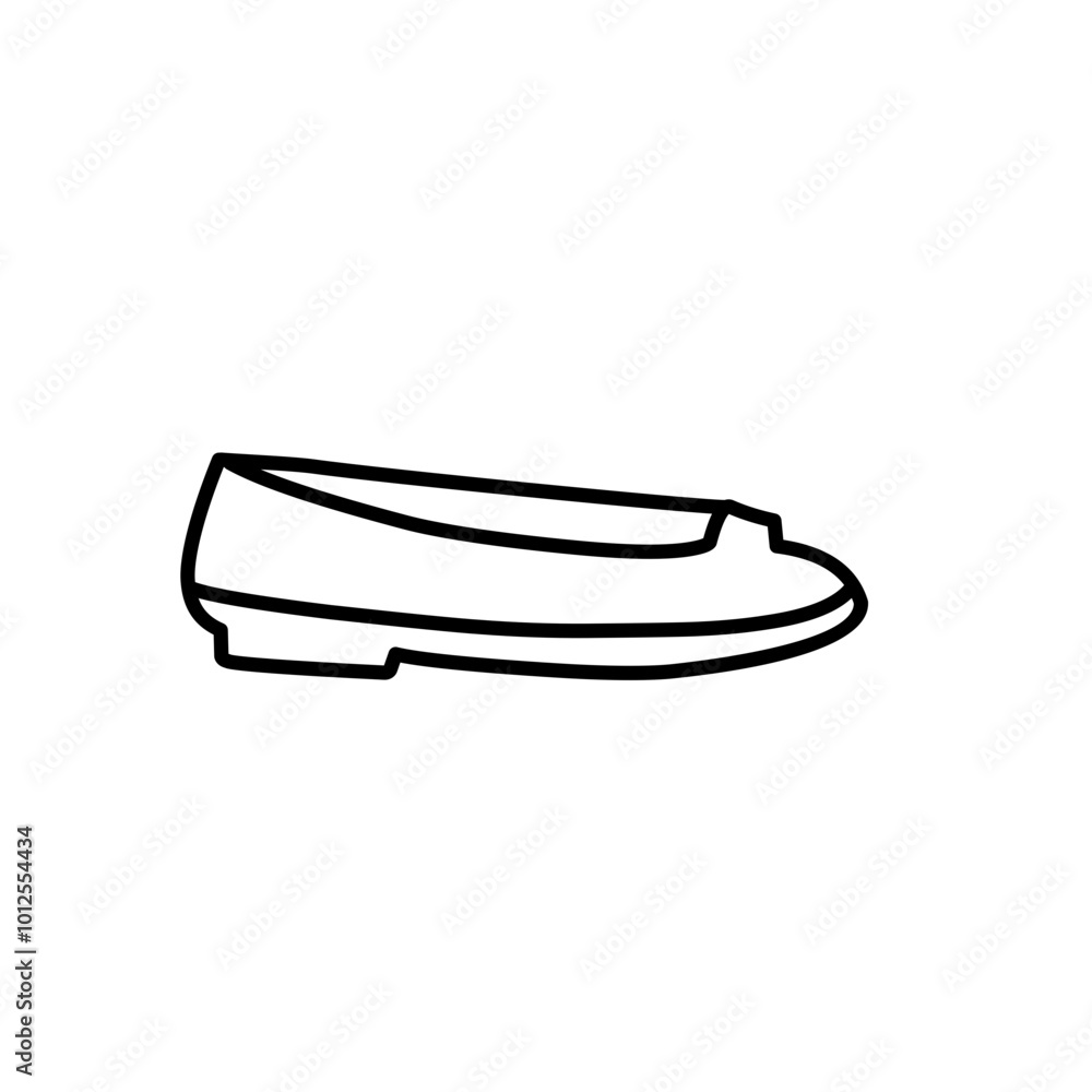 outline of women's fashion shoes